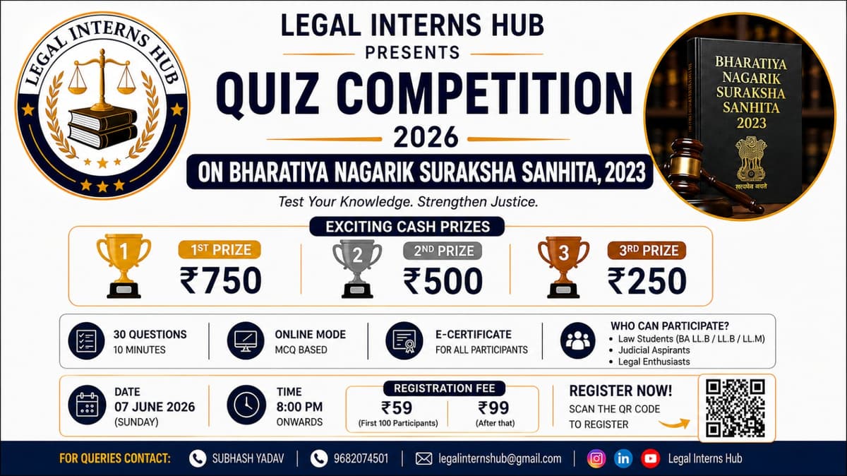 BNSS Quiz Competition 2026 Poster